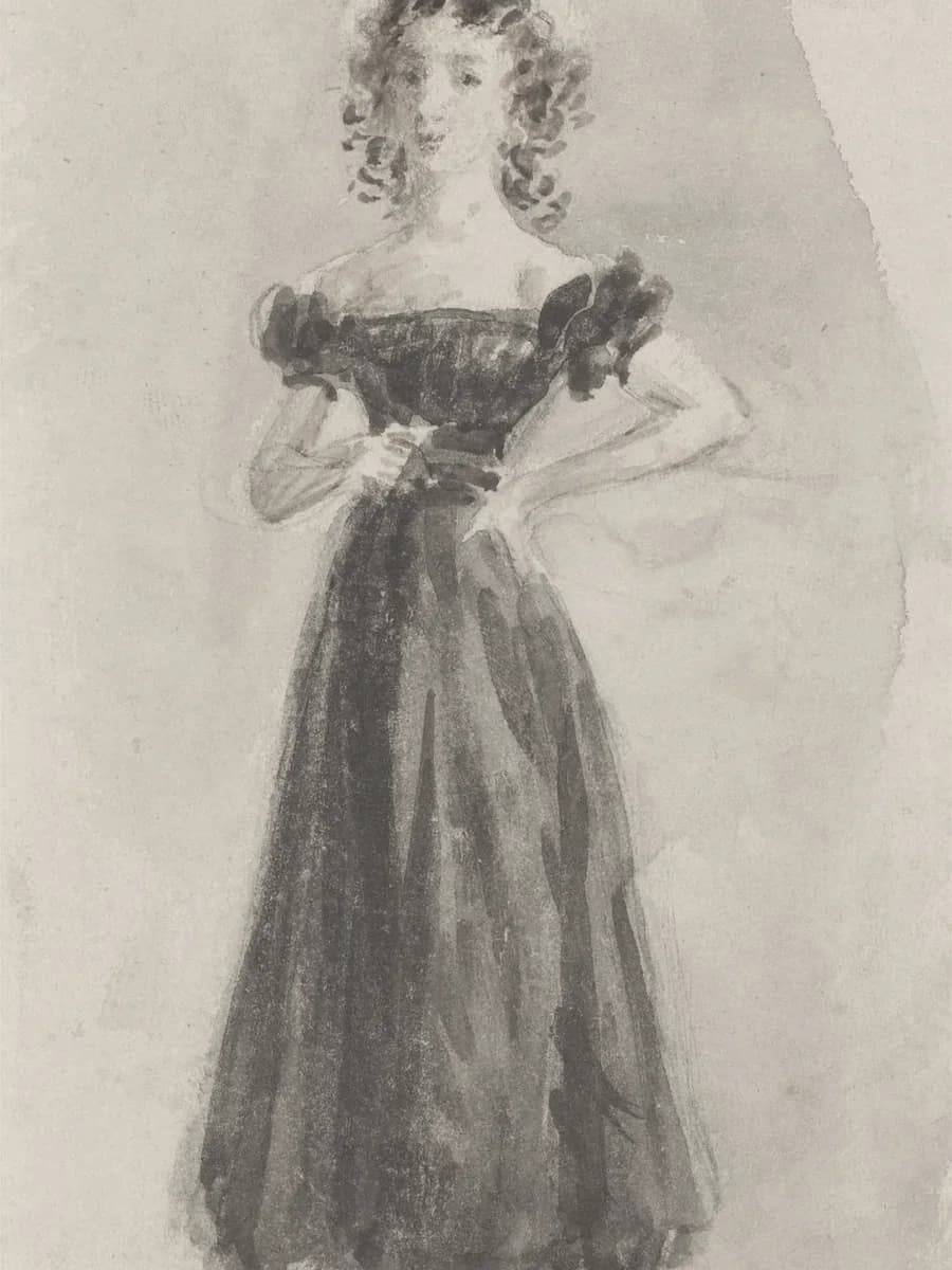 Vestido crudo, manga larga